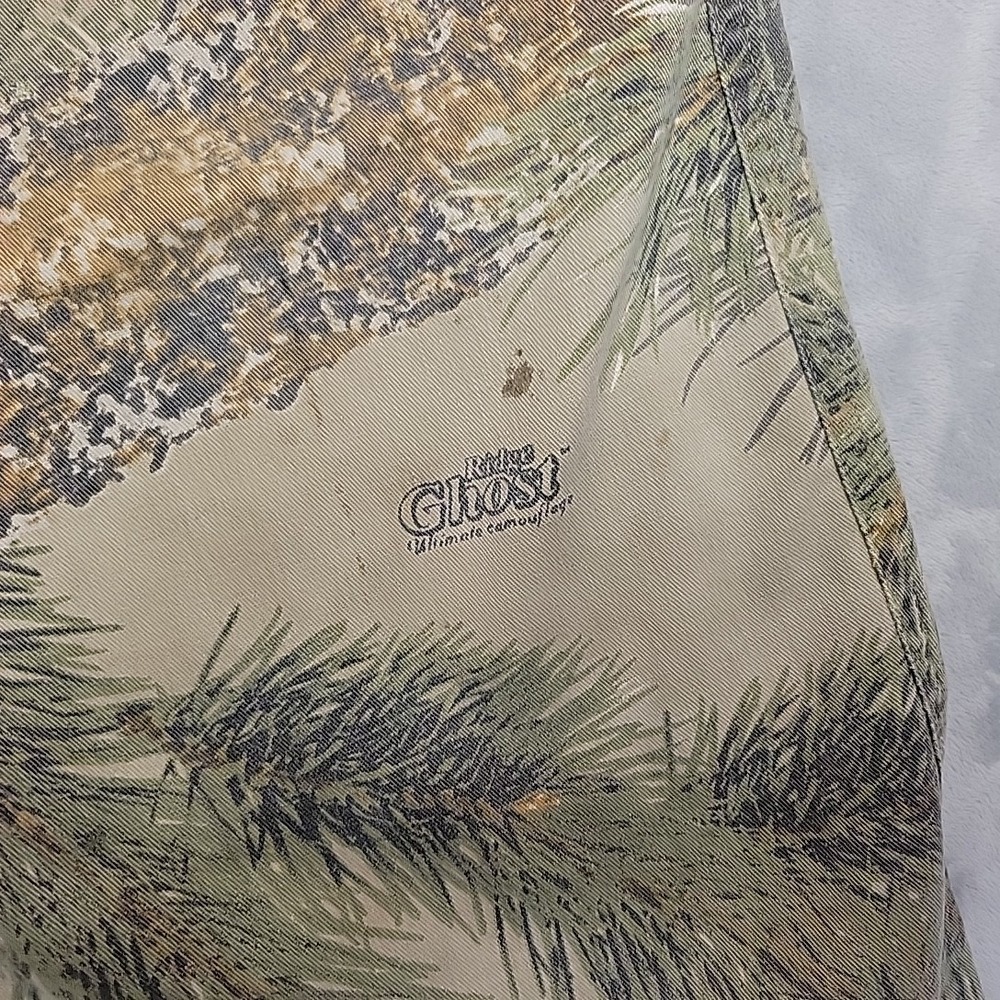 VTG Ghost Camo Pants Mens 34x30 Green Ridge Cargo Ultimate Camoflage Hunting - Picture 4 of 16